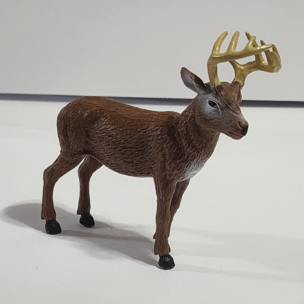 Tree House Kids brown DEER with antlers PVC Figure Toy 4"